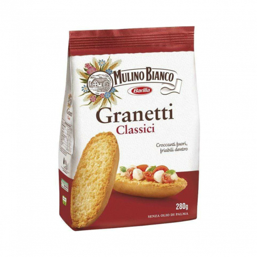 Хлібці цільнозернові Barilla Mulino Bianco Granetti Integrali 208г