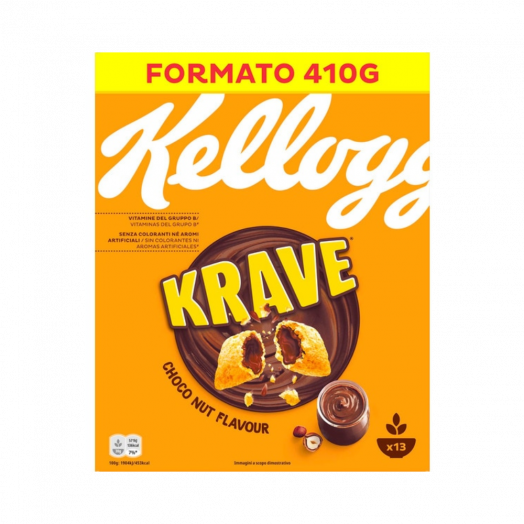 Подушечки з шоколадною начинкою зі смаком лісового горіха Kellogg 410г