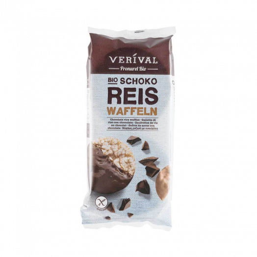Вафли рисовые с шоколадом органические 100г ТМ Verival