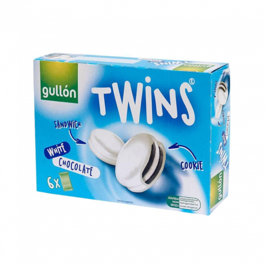 Печиво Twins сендвіч в білому шоколаді 252г TM Gullon
