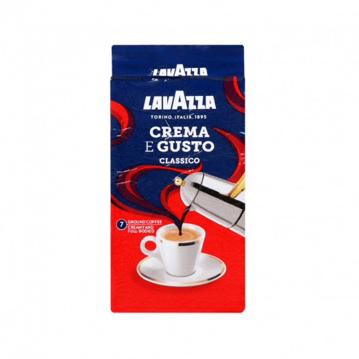 Кава Lavazza Crema e Gusto Classico 250г (мелена) ТМ Lavazza