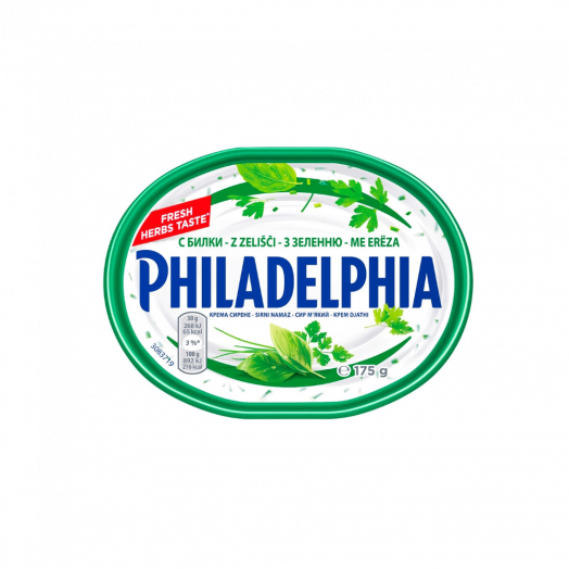 Сир Філадельфiя з травами 64% 175г ТМ Philadelphia