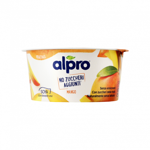Йогурт соєвий ферментований без цукру манго 135г TM Alpro