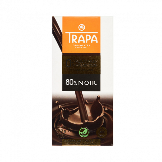 Шоколад без сахара черный 80% 80г ТМ TRAPA