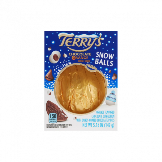 Шоколадна кулька Terry's Orange SNOW BALLS (молочний шоколад) 147г
