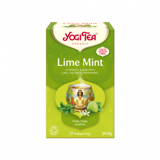Чай травяной с пряностями Yogi Tea «Лайм-Мята» органический пакет 30,6г