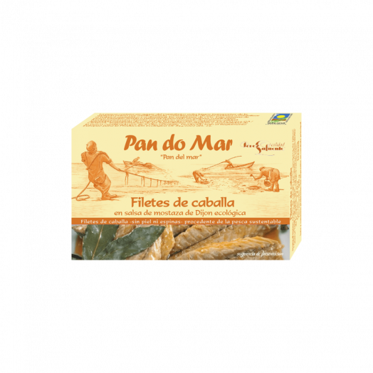 Скумбрія філе Pan do Mar в органічному соусі з діжонської гірчиці консервоване 120г