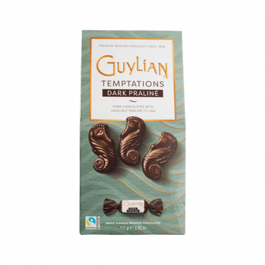 Цукерки шоколадні з темним шоколадом та праліне «Морські Коники» 111г ТМ Guylian