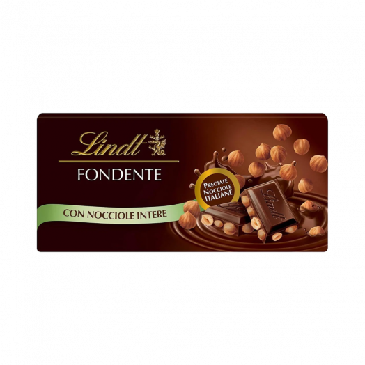 Шоколад черный с целым фундуком Lindt 100г