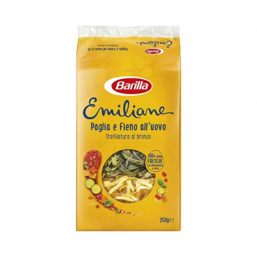 Макарони яєчні №171 Emiliane paglia e fieno all'uovo 250г ТМ Barilla