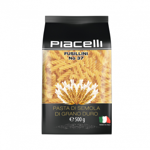 Макарони Фузіліні з твердих сортів пшениці 500г ТМ Piacelli