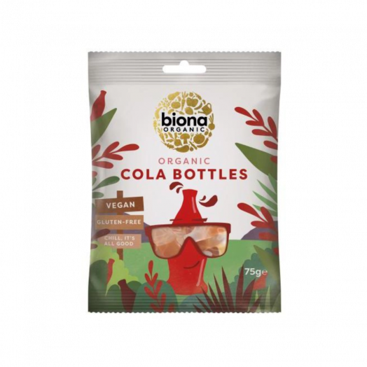 Конфеты желейные Biona Organic Cool Cola Bottles Органик 75г