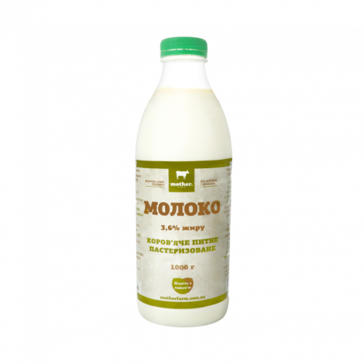 Молоко Mother пастеризованное безлактозное 3,6% 1000г