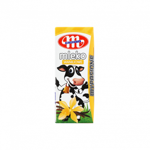 Молоко УВТ с ванильным вкусом 200мл ТМ Mlekovita