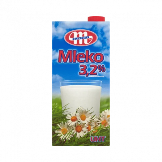 Молоко УВТ 3.2% 1л ТМ Mlekovitа
