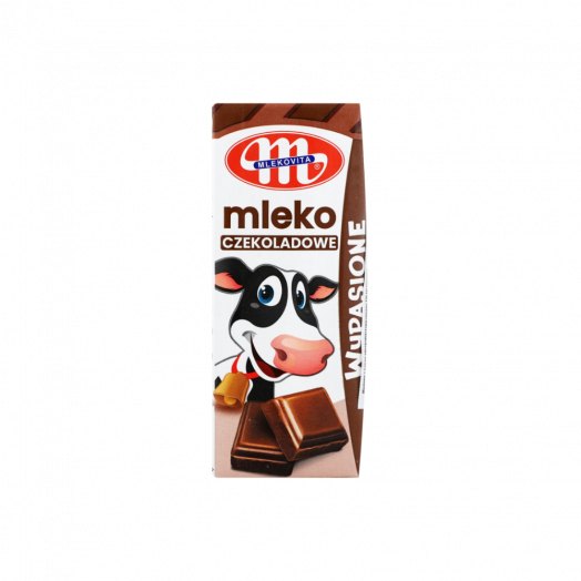 Молоко УВТ с шоколадным вкусом Mlekovita 200мл