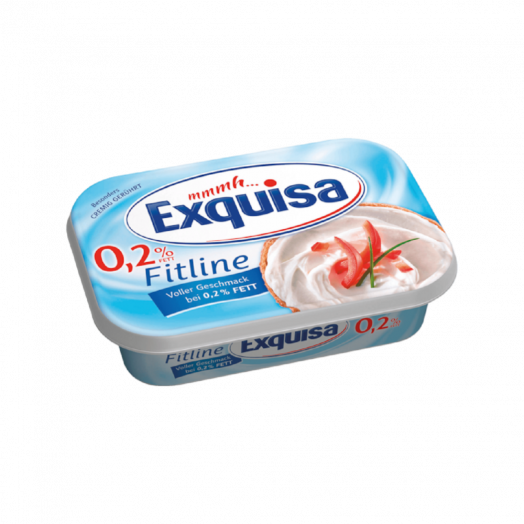 Сыр сливочный 0,2% FA Фитлайн 200г ТМ Exquisa