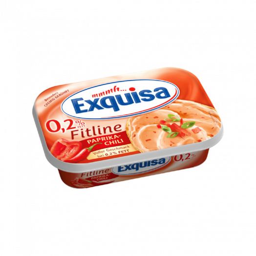 Сир вершковий  0,2% FA Фітлайн паприка-чилі 175г TM Exquisa