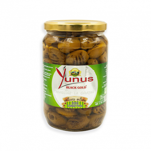 Оливки зелені гриль 720/430г ТМ Yunus