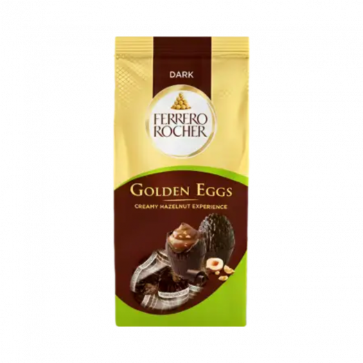 Цукерки Ferrero Rocher Golden Eggs Dark 90г