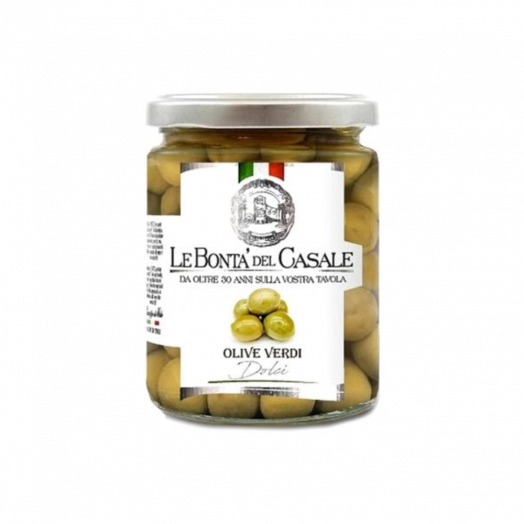 Оливки Le Bonta' del Casale солодкі сицилійські 314мл