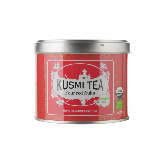 Чай чорний чотири червоних фрукти органічний 100г ТМ Kusmi Tea