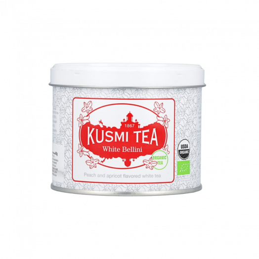 Чай белый персик и абрикос White Bellini органический 90г ТМ Kusmi Tea