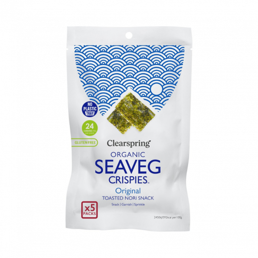 Водорості морські хрусткі органічні 5х4г Clearspring