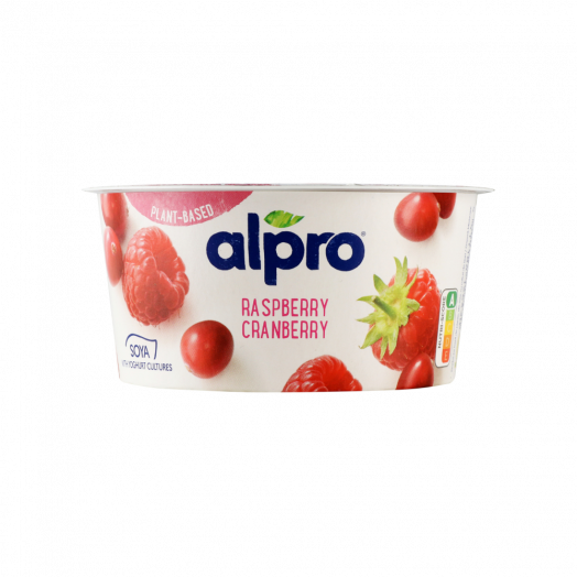 Йогурт Alpro Малина-Журавлина ферментований 3% 150г