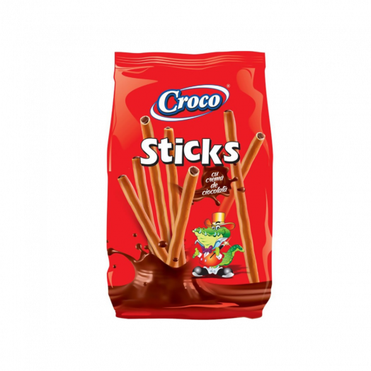 Соломка Крокко с шоколадным кремом 80г Croco Sticks