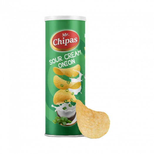Чіпси Mr. Chipas Sour сметана та цибуля 160г