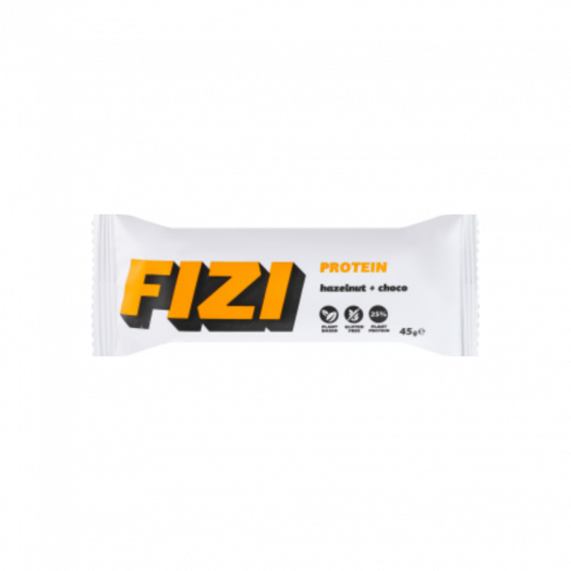 Батончик шоколадний без глютену FIZI «Hazelnut + choco» 45г