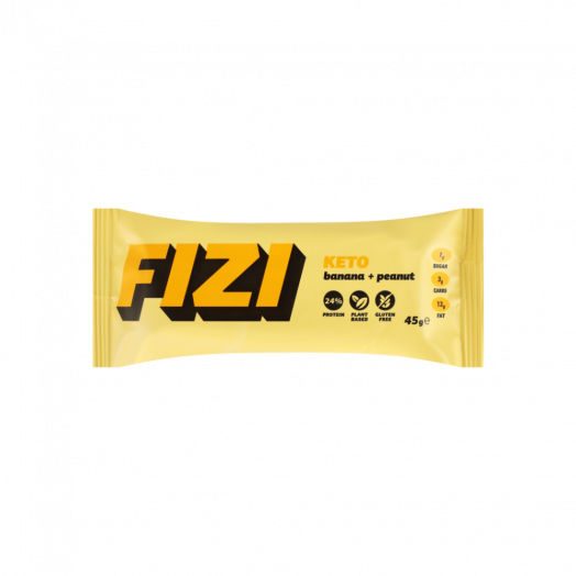 Батончик протеиновый Banana+peanut Fizi м/у 45г