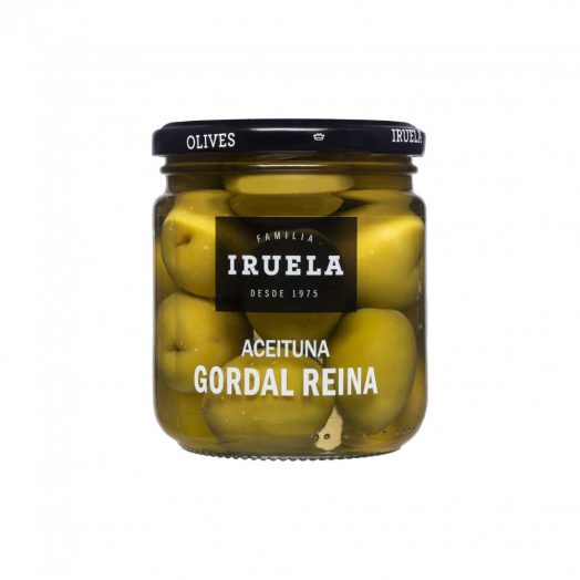 Оливки зелені Queen Gordal з кісточками 370г Iruela