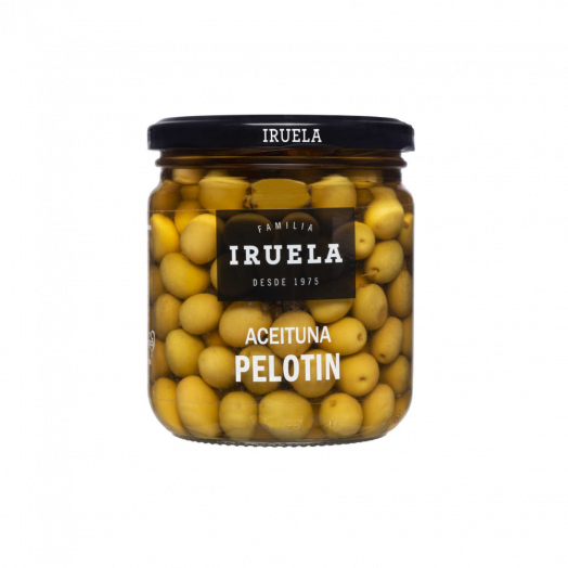 Оливки зеленые Pelotin с косточками 370г Iruela