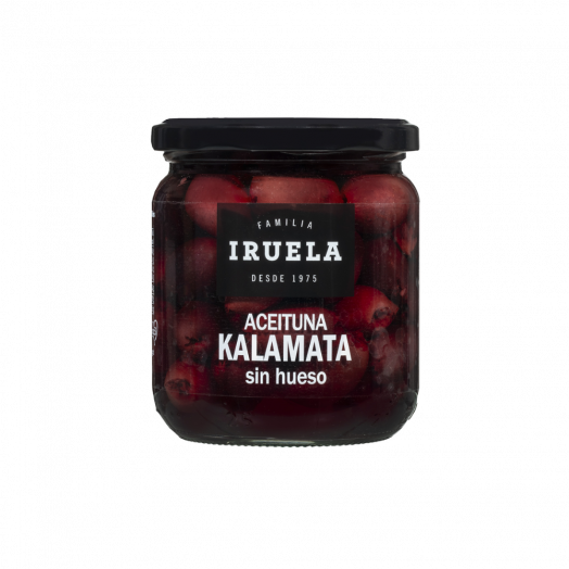 Оливки чорні Kalamata без кісточок 370г TM Iruela