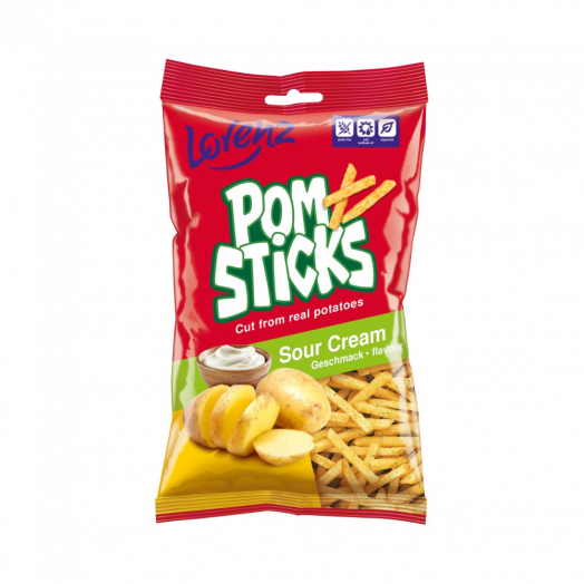 Чипси Lorenz палички картопляні Pomsticks сметана 85г