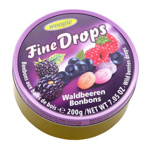 Леденцы Fine Drops 200г (лесные ягоды) TM WOOGIE