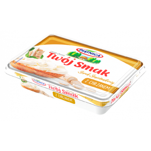 Вершковий сир з хріном цибулею Twoj Smak 60% 135г ТМ Piatnica                                      