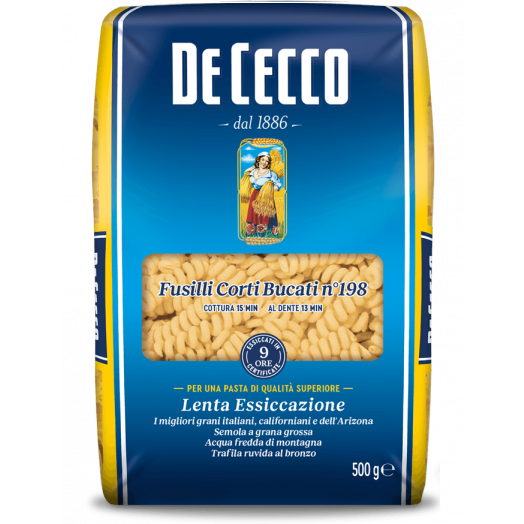 Макаронні вироби з твердих сортів пшениці Фузіллі Корті Букаті 500г TM De Cecco