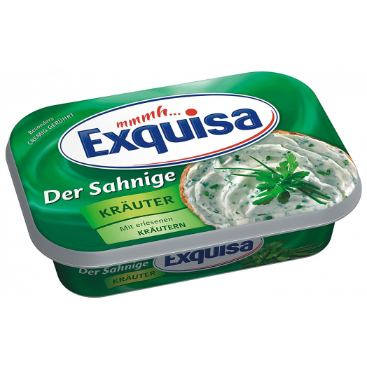 Сир вершковий з травами 66% 200г TM Exquisa
