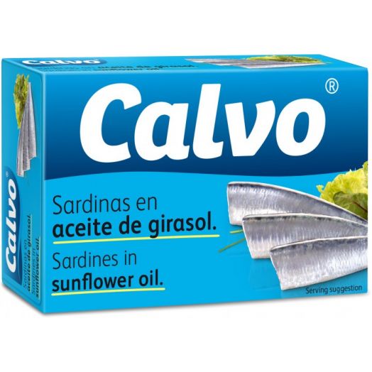 Сардини в соняшниковій олії 120г ТМ Calvo                                                         