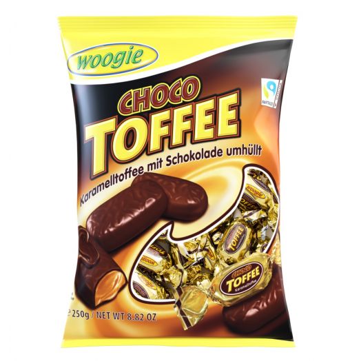 Конфеты карамельные Тоффи в шоколаде 250г ТМ Woogie