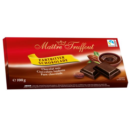 Шоколад чорний 100г ТМ Maître Truffout