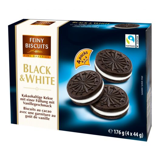 Печенье Черно-белое 176г ТМ Feiny Biscuits