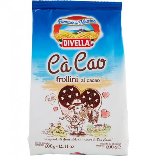 Печенье Ca’cao Frollini al cacao 350г TM Divella