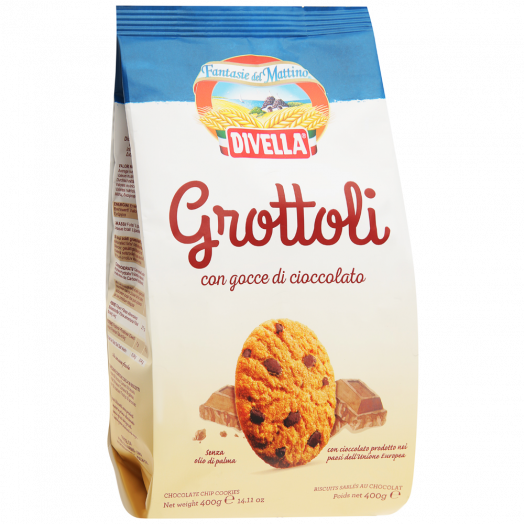 Печиво Grottoli Frollini cioccolato 350г TM Divella