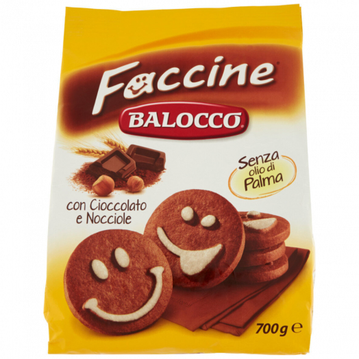 Печиво смайлик шоколадне Faccine 700г TM Balocco