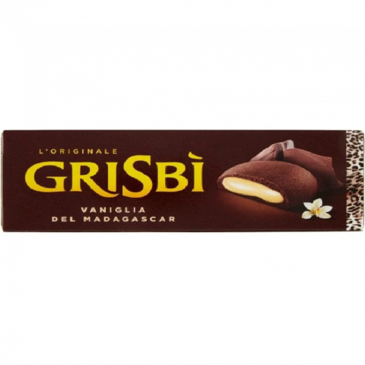 Печиво шоколадне GRISBI' з ванільною начинкою 135г ТМ MATILDE VICENZI