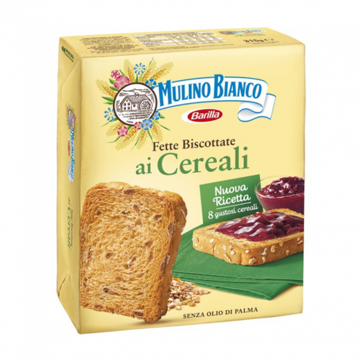 Хлібці Fette Biscottate Cereale 315г ТМ Mulino Bianco
